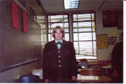 My youngest Stacey in her ROTC unifo