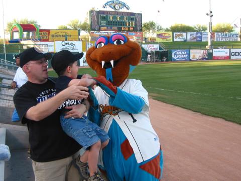 Connor and I out for a baseball game