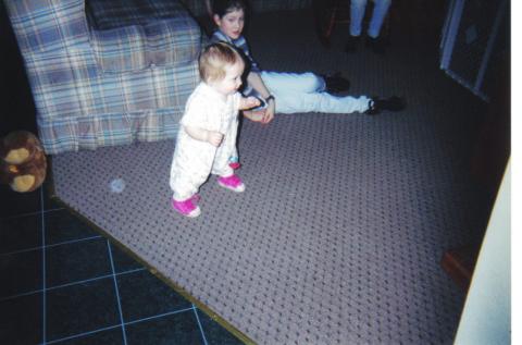 Julia in 1997-Standing for the 1st Time!