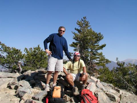 On the summit of San Bernardino Peak