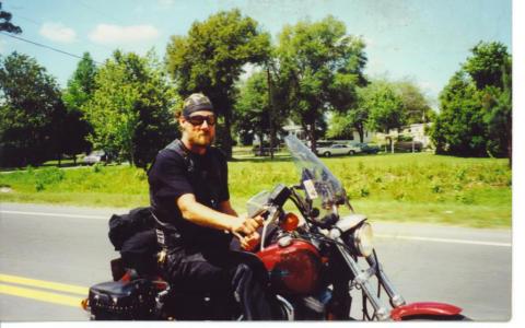 Chuck on bike 1