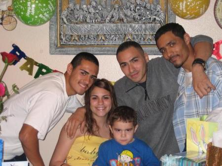 All my kids & Eileens son (my grand)