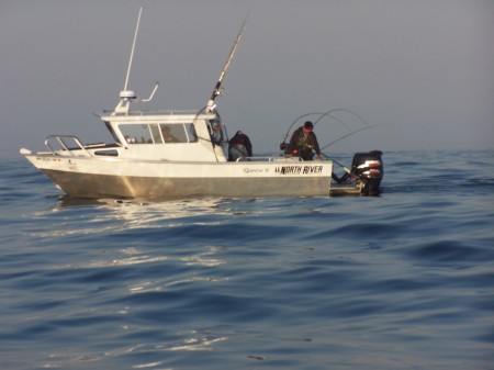 Fishing on our boat in Neah Bay, WA