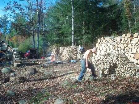 The winter firewood