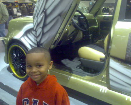 Kickin it a the car show