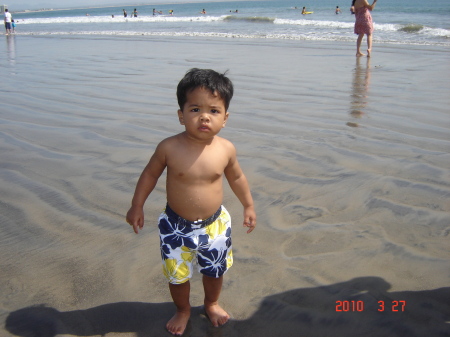 Zachary at the beach