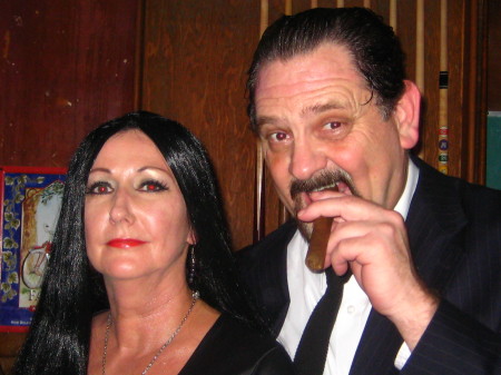 Morticia and Gomez on Halloween 2008