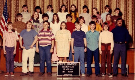 '73 Butterworth School 6th Grade
