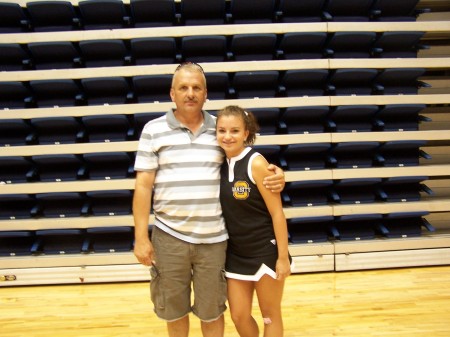 Hilary with her Dad at Auburn
