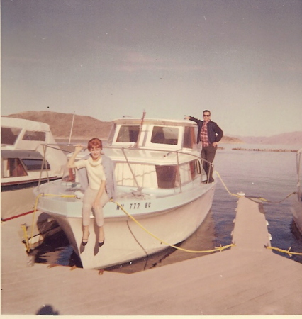 Edward and Patti on a boat.