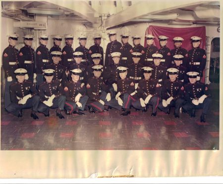 Marine Detachment USS Hunely  1965-66