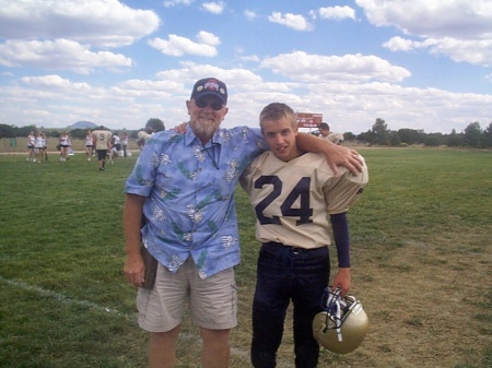 Grand Pa and Grandson Jake Football in NM