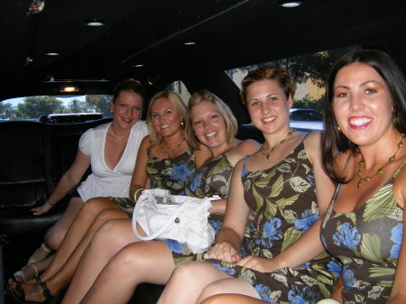 Me and the girls in the Limo!