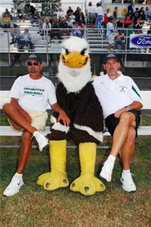 Me Arnie the Eagle and Coach K.