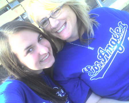 Danae & me at the Dodger game