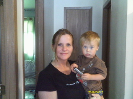 My grandson Gage and myself