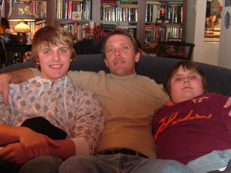 Son and Grandsons Christmas Eve '08