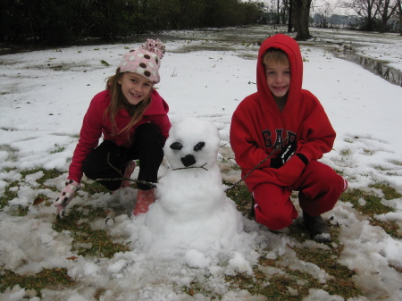 Snow in Bunkie, LA....