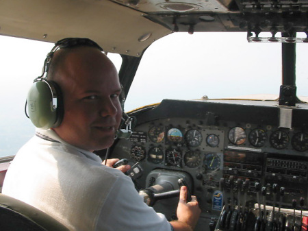 Flying a B-24 over Kentucky