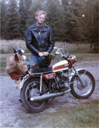 Me & my motorcycle, 7 Oct 1974