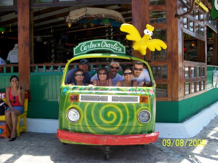 Brian and Michele with friends in Cancun..