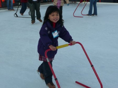 River's first skating experience