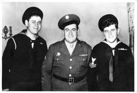 Three service men WWII