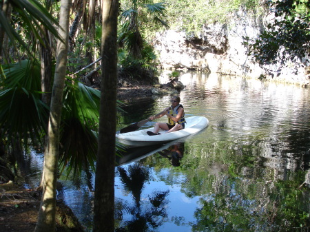 Canoeing in Cancun, Mexico