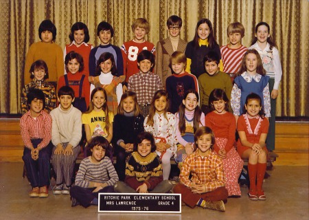 1976 - grade 4 - Mrs. Lawrence