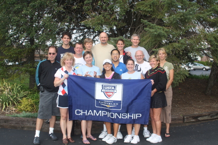 Tennis mixed doubles Midwest champions
