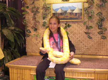 Chyanne and a HUGE Snake