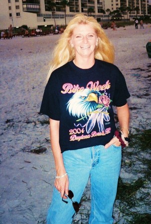 julie at the beach