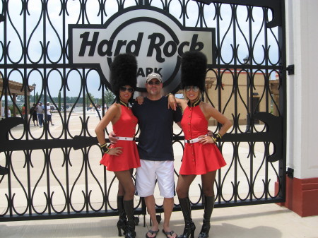 Me and my friends at Hard Rock Park