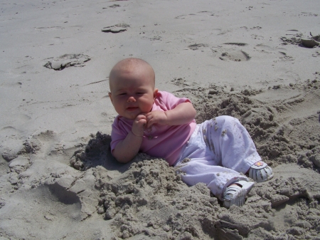 Abby at the beach