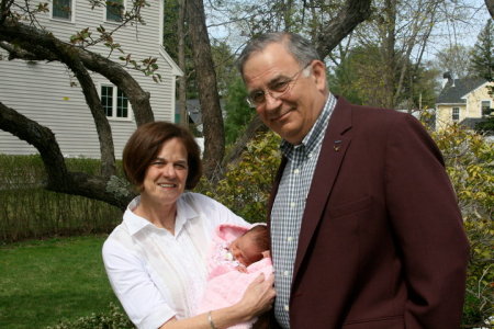 Nana, Papa and Amelia (Muffin, grandbaby #4)
