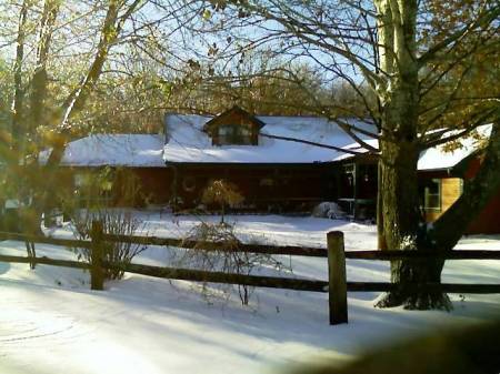 Home during Christmas in the Midwest.