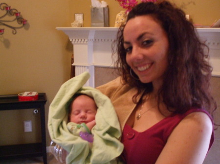 Auntie Amanda Holding Aiden