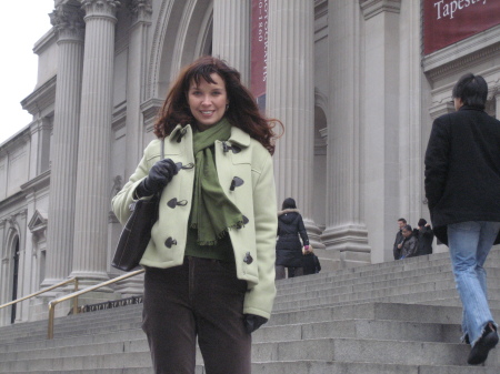 Me on the steps at the Met, NYC 12/07