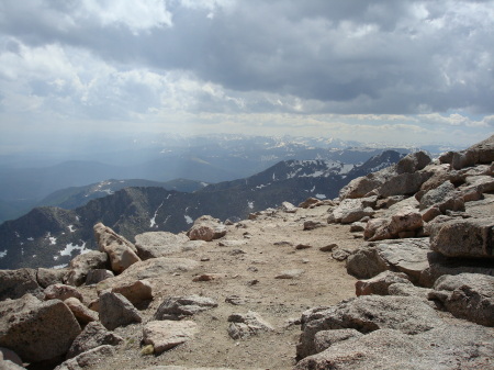 View from Mt. Evans - 14,100 ft. elevation.