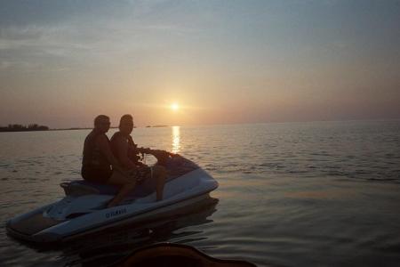 Jet Skiing at Sunset, Key West, May 2008