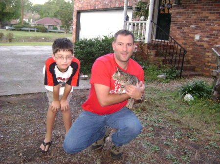 Bill and Cody at my mom's