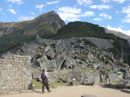 Views over mountains at Machu Pichu - 2005