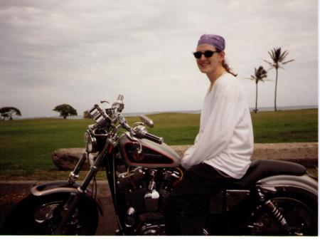 Riding Harleys in Hawaii 1996