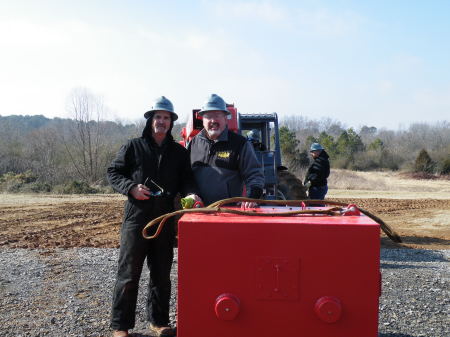 Rex setting up school project