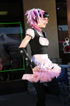 Dani modeling in Fetish Falls Fashion Show