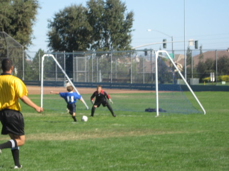 Nick as Goalie