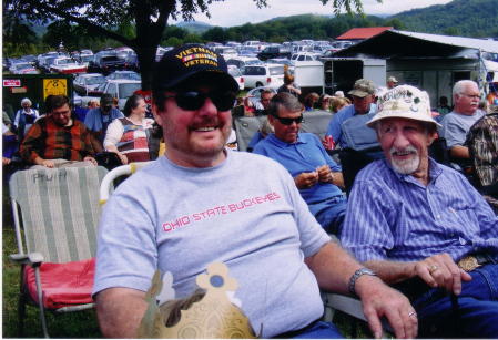 Dad & I at the Townsend Bluegrass Festival