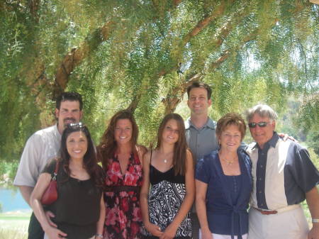 family at fathers day brunch