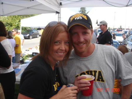 David and me at the Hawkeye tailgate 2008