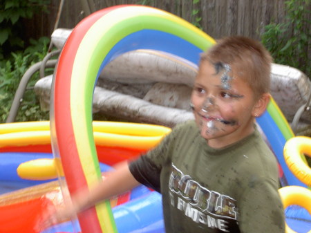 my other son Jase ( he was in a cake fight)